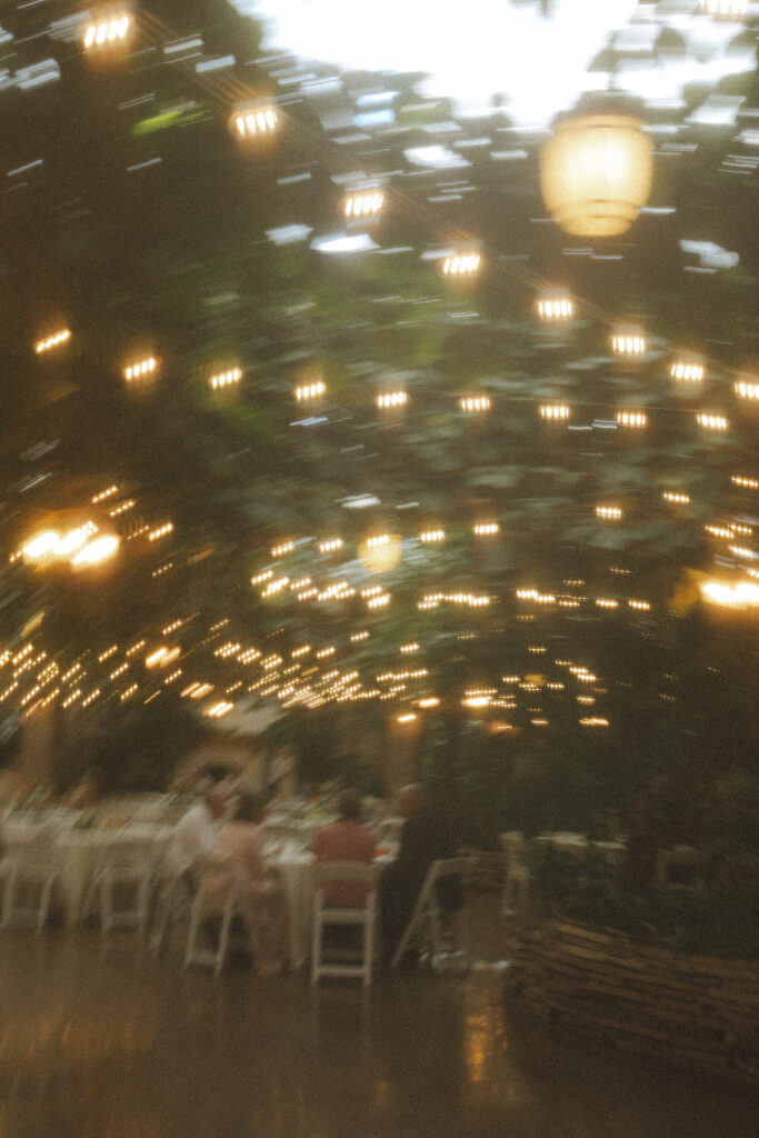 garden reception detail photo