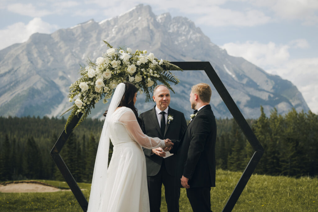 mountain wedding ceremony